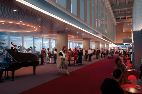 PCH artist impression inside new lobby and food and beverage area